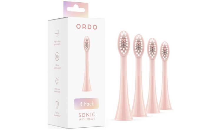 Ordo Sonic+ Rose Gold Electric Brush Heads - 4 Pack