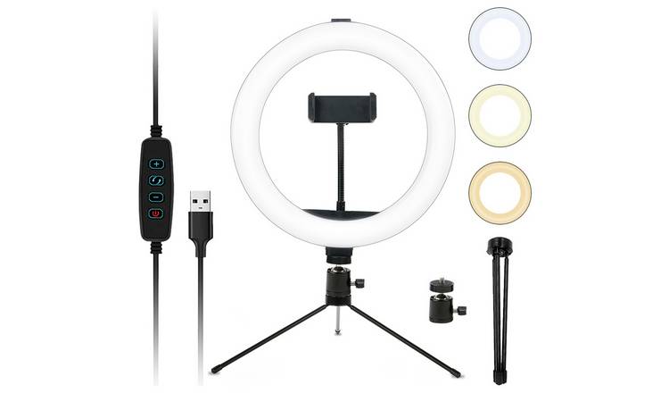 Led ring light with best sale tripod stand