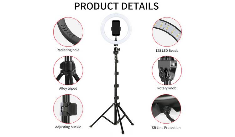 Buy Ring Light With Tripod & Phone Holder | Tripods and monopods