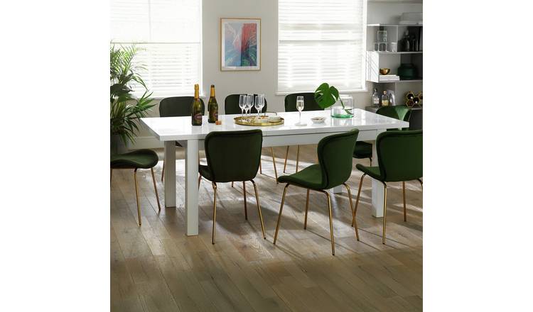 Argos white dining table and deals chairs