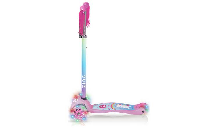 Unicorn scooter with light deals up wheels