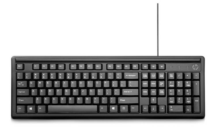 HP 100 Wired Keyboard - Black