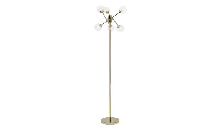 Buy Habitat Sputnik 6 Light Floor Lamp Gold Floor lamps Argos