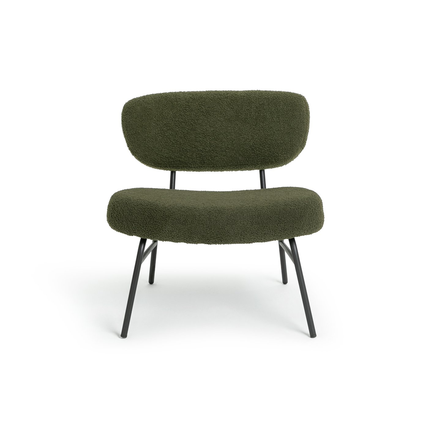 Habitat Cole Boucle Accent Chair - Khaki