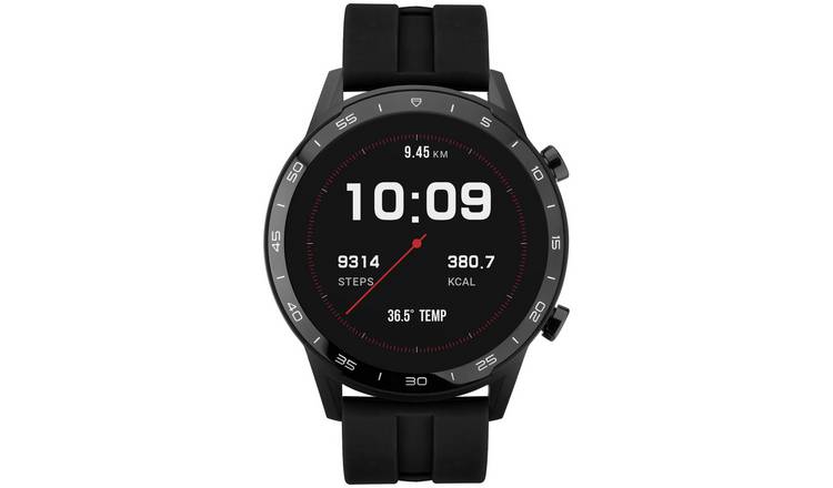 Sekonda Active Black Silicone Strap Smart Watch