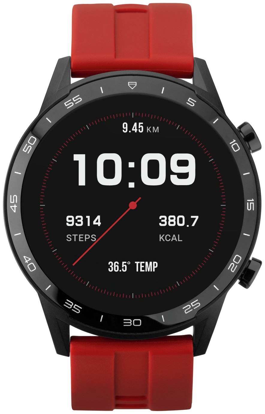 Sekonda Red Silicone Strap Smart Watch