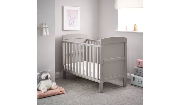 Obaby Grace Mini Cot Bed - Warm Grey