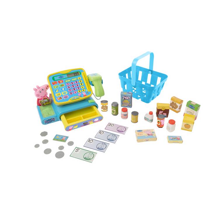 Peppa Pig Cash Register and Basket Shopping Set 0