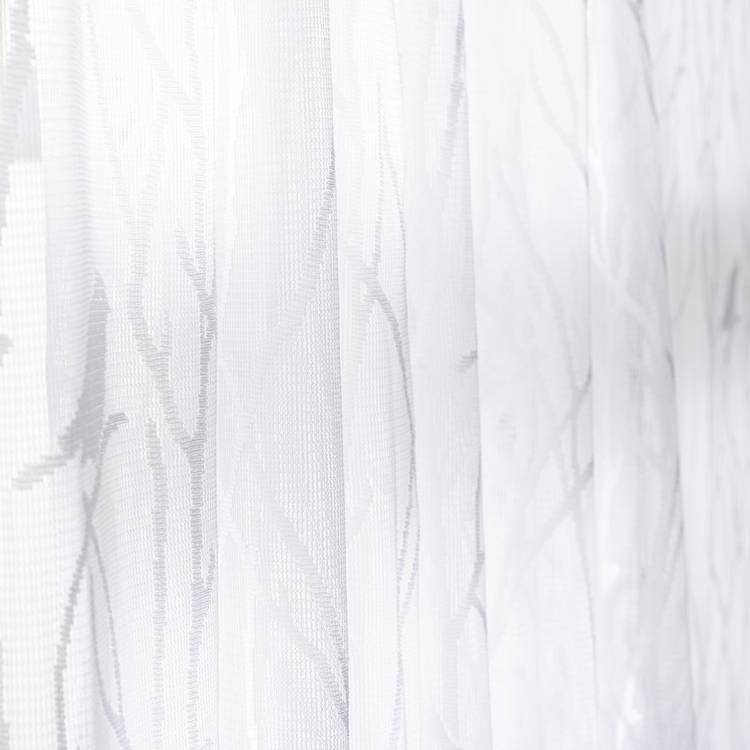Habitat Bird Net Pencil Pleat Curtains - White - 240x114cm 0