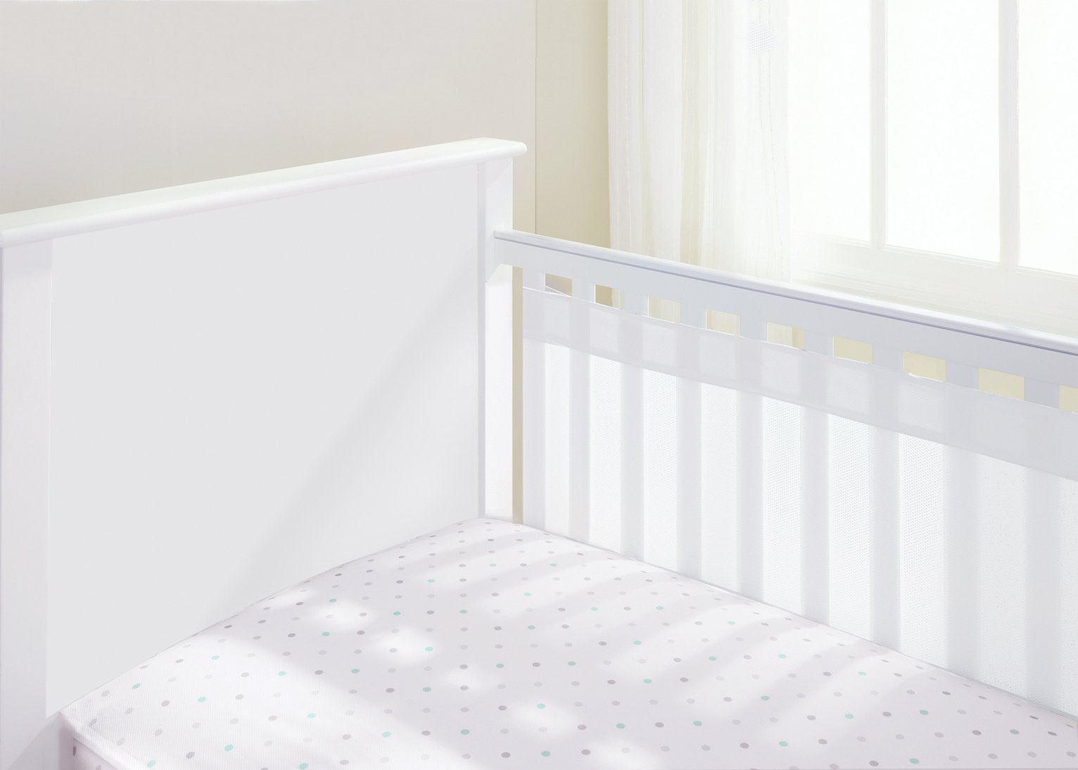BreathableBaby 2 Sided Airflow Cot Liner - White