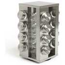 Buy Habitat 16 Jar Stainless Steel Revolving Spice Rack Food