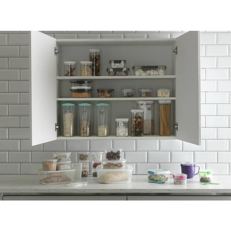 Argos Home Pack of 3 900ml Klip Lock Storage Set 0