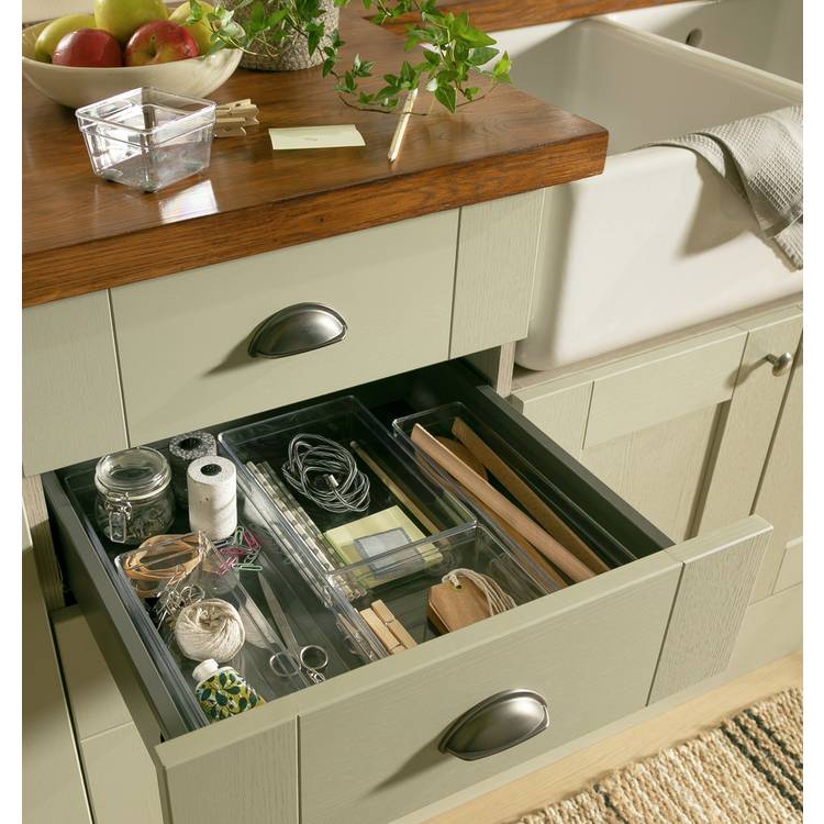Argos Home Set of 6 Drawer Organiser - Clear 0