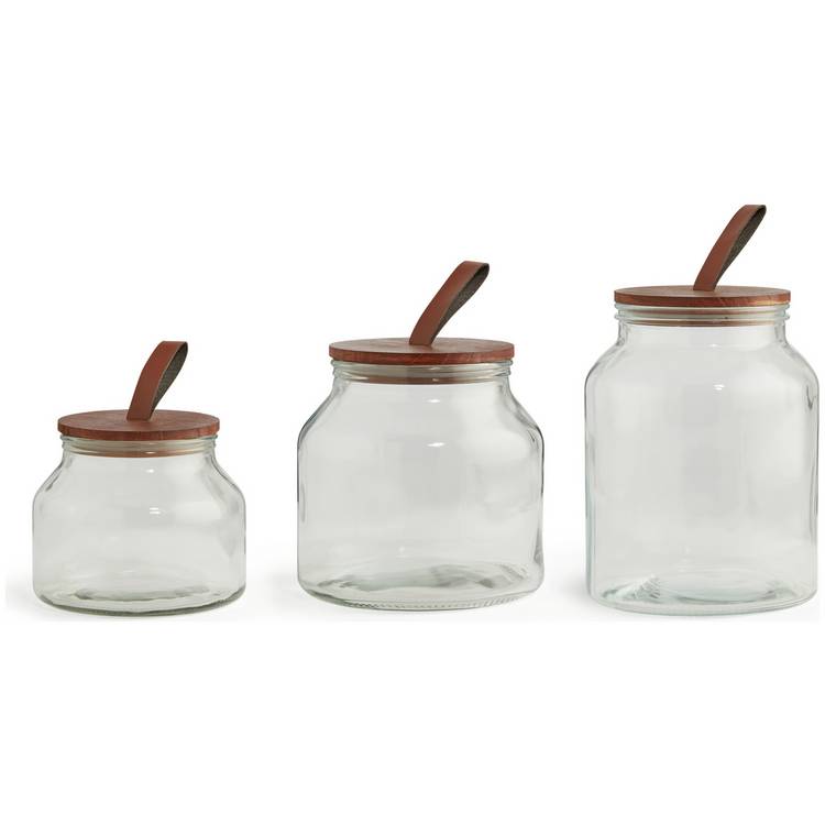 Habitat Set of 3 Glass Jar Set 0