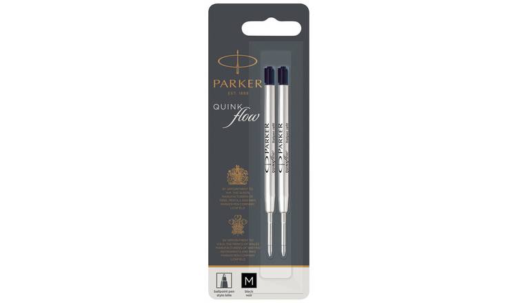 Parker Quinkflow Black Ball Pen Refill - Pack of 2