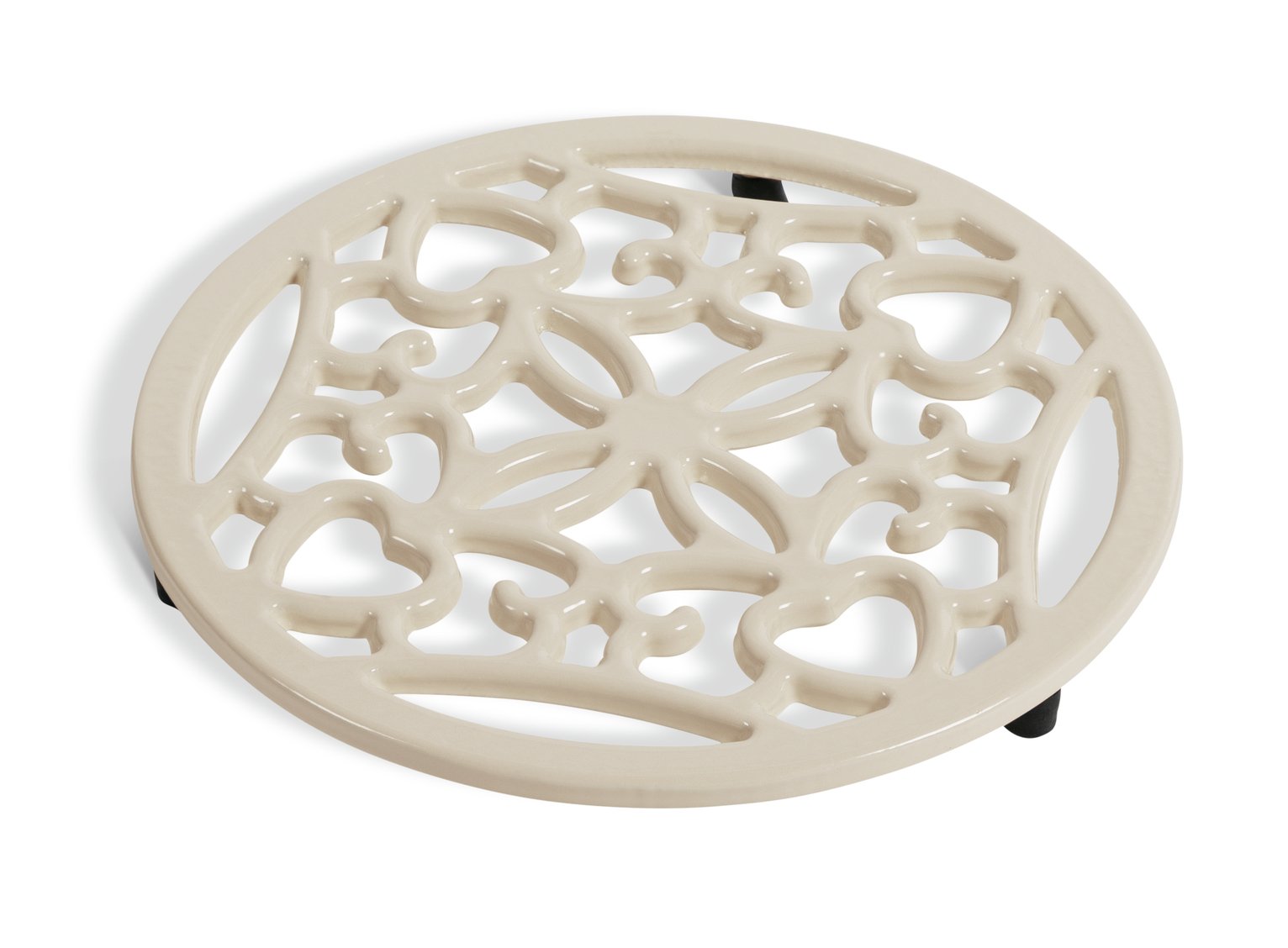 Habitat Cast Iron Trivet - Cream