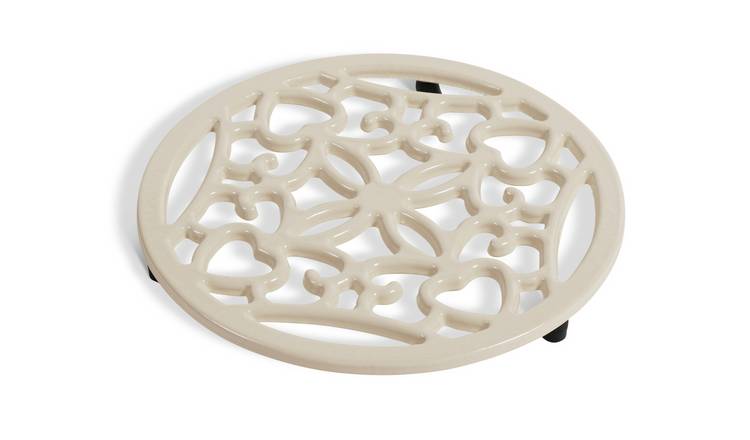 Buy Argos Home Cast Iron Trivet Cream Oven and casserole dishes Argos