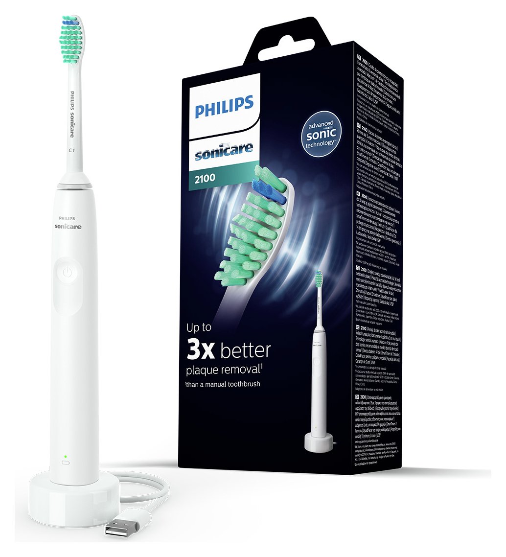 Philips Sonicare 2100 Electric Toothbrush White - HX3651/13