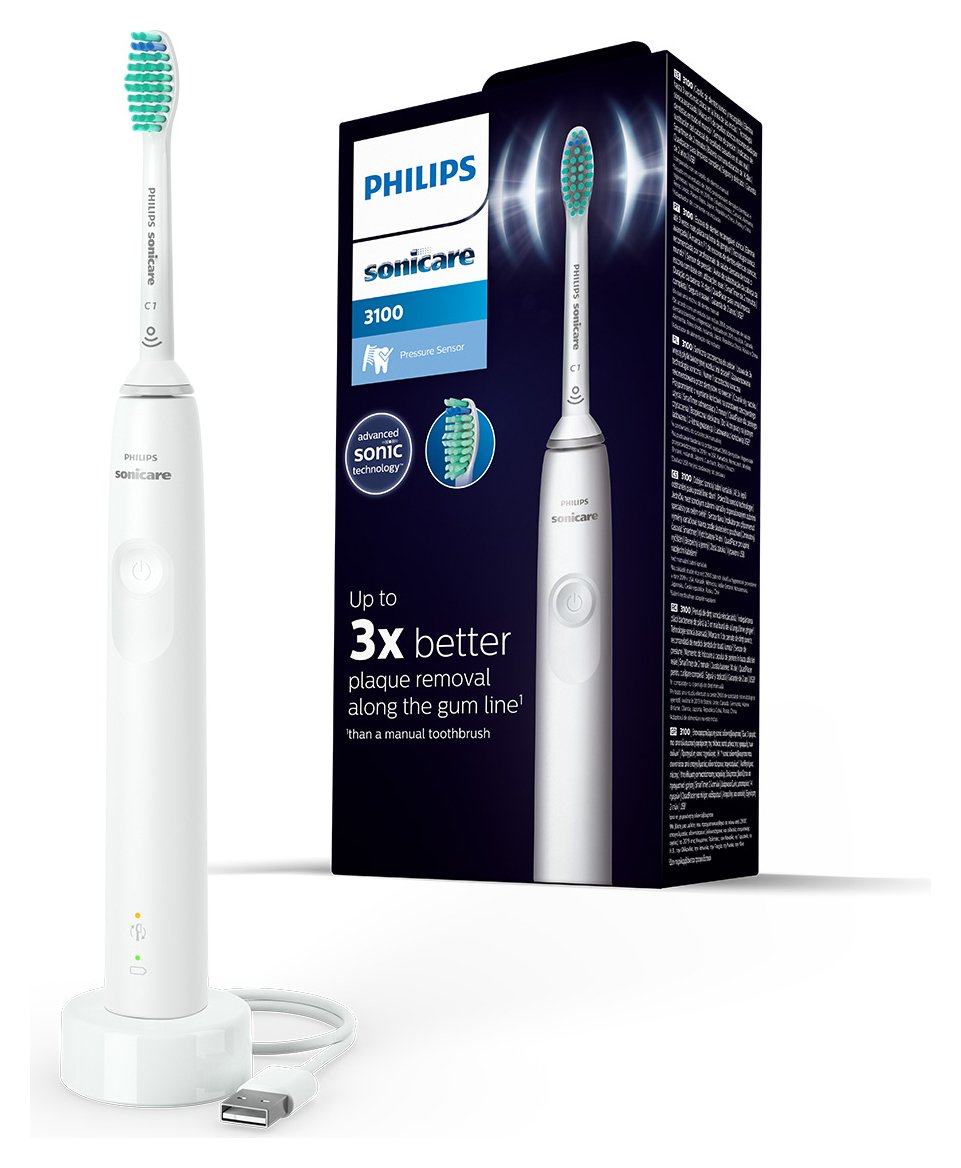 Philips Sonicare 3100 Electric Toothbrush White - HX3671/13