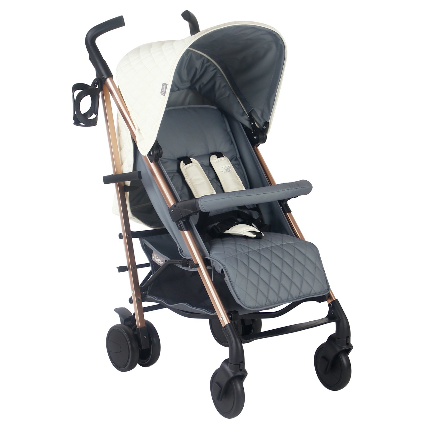 My Babiie MB51 Quilt Stroller Champagne
