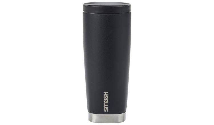 Smash Black Stainless Steel Coffee Cup - 475ml