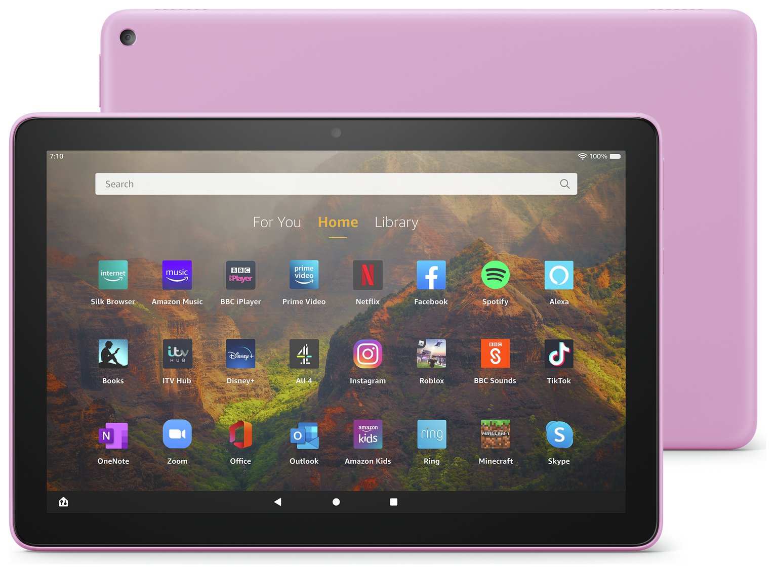 Amazon Fire HD 10.1 Inch 32GB Wi-Fi Tablet - Purple