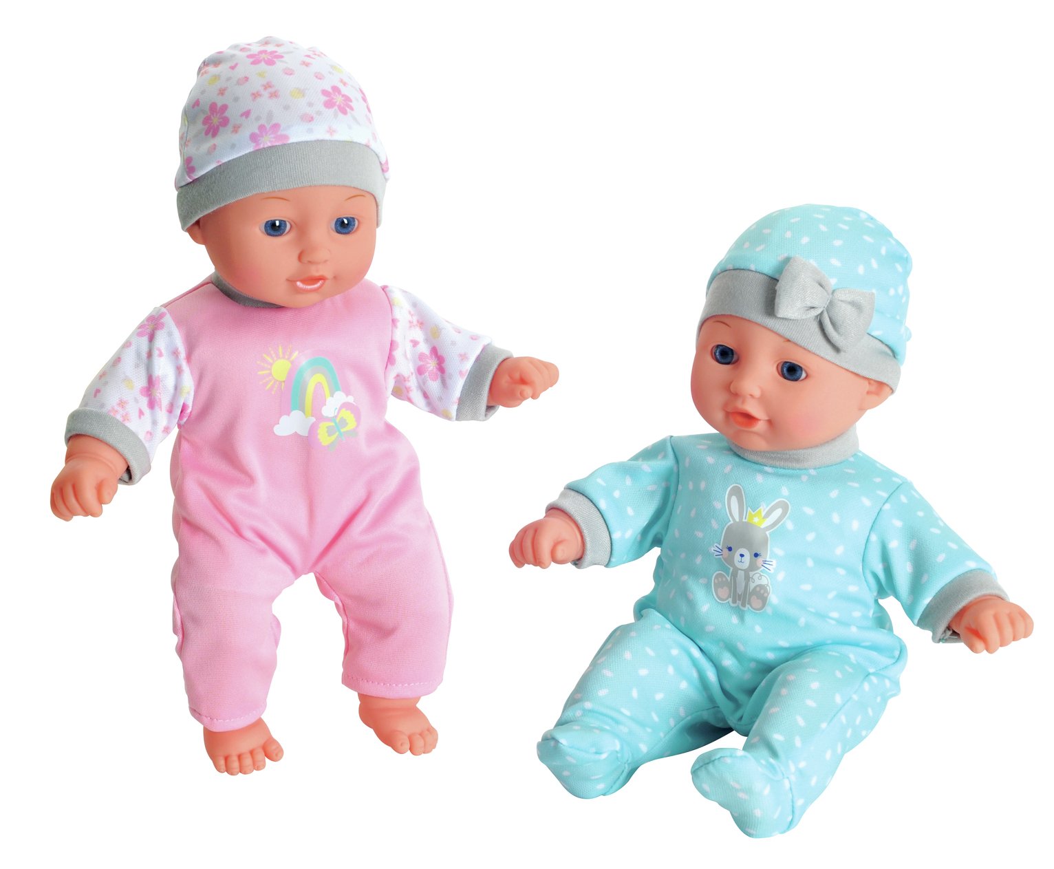 Chad Valley Babies to Love Set of Twins - 12inch/30cm