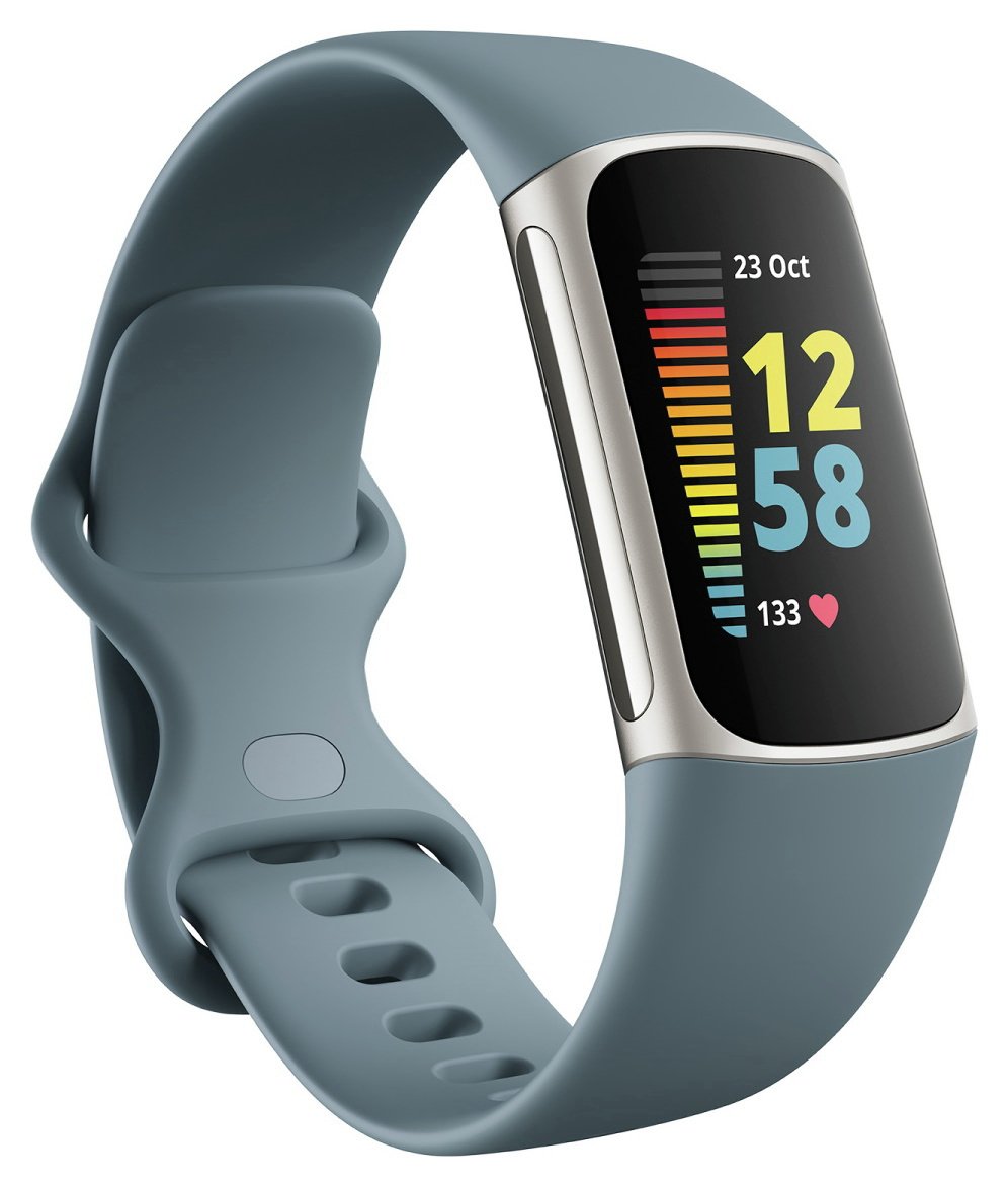 Fitbit Charge 5 Fitness Tracker - Platinum / Blue