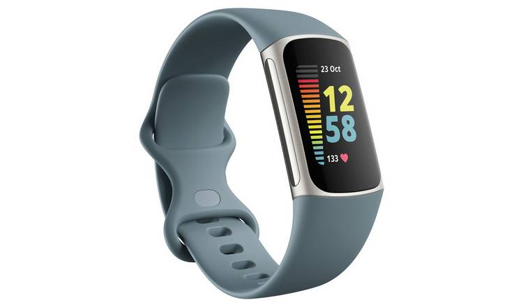 Buy Fitbit Charge 5 Fitness Tracker - Platinum / Blue | Fitness and