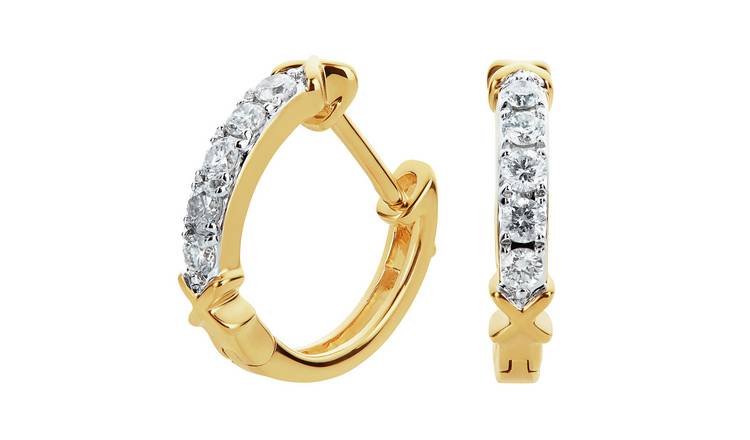 Argos 9 deals carat gold earrings