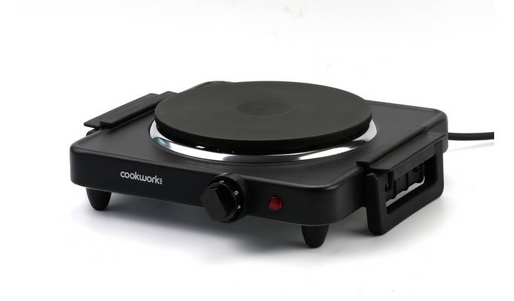 Portable Electric Cooker 2500w Double Hob Hot Plate Table Top Hotplate Black