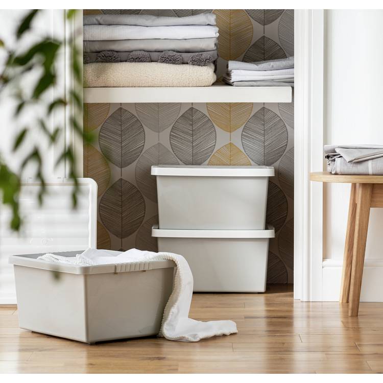 Argos Home Set of 3 Storage Boxes - Light Grey 0