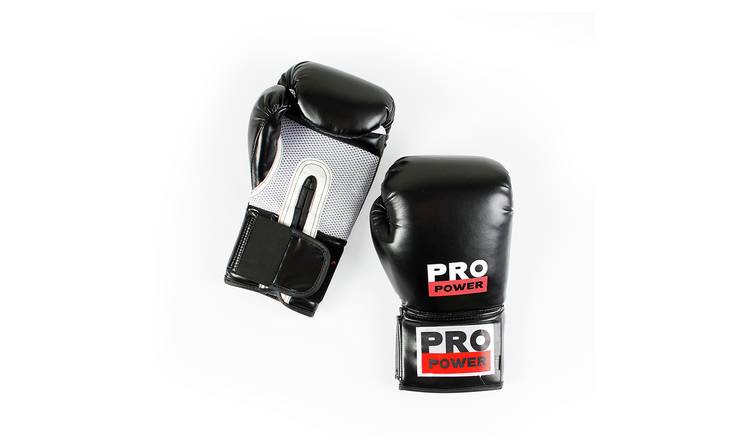 Pro Power 16oz Boxing Gloves - Black and Red