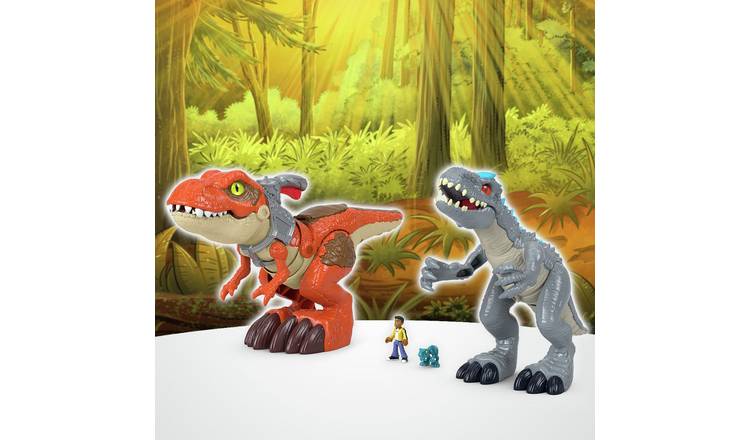 Imaginext Jurassic World Camp Cretaceous T.Rex Vs Indominus