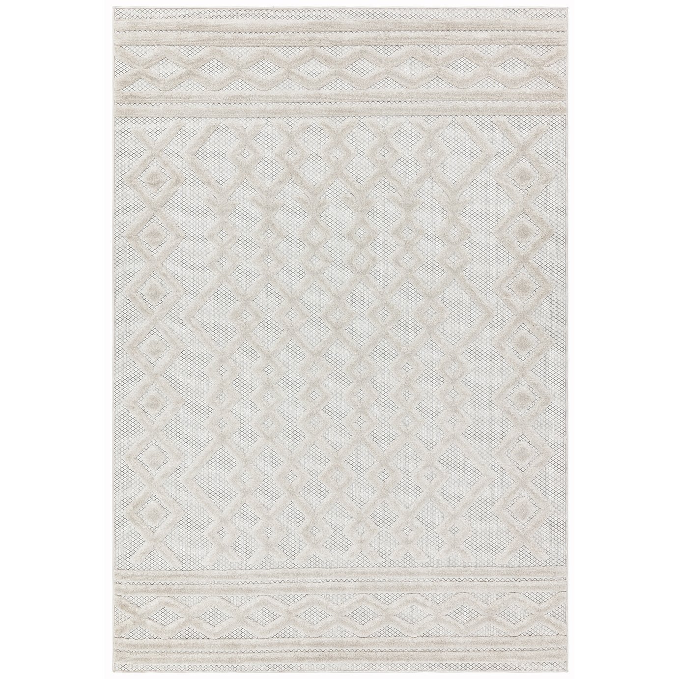 Asiatic Salta Geometric In & Outdoor Rug - 120x170cm - Cream