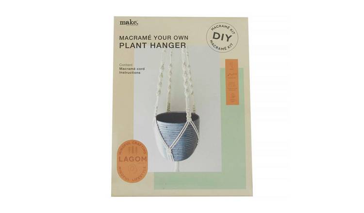 Buy Lagom Macramé Plant Hanger Making Craft Kit, Craft sets and  accessories