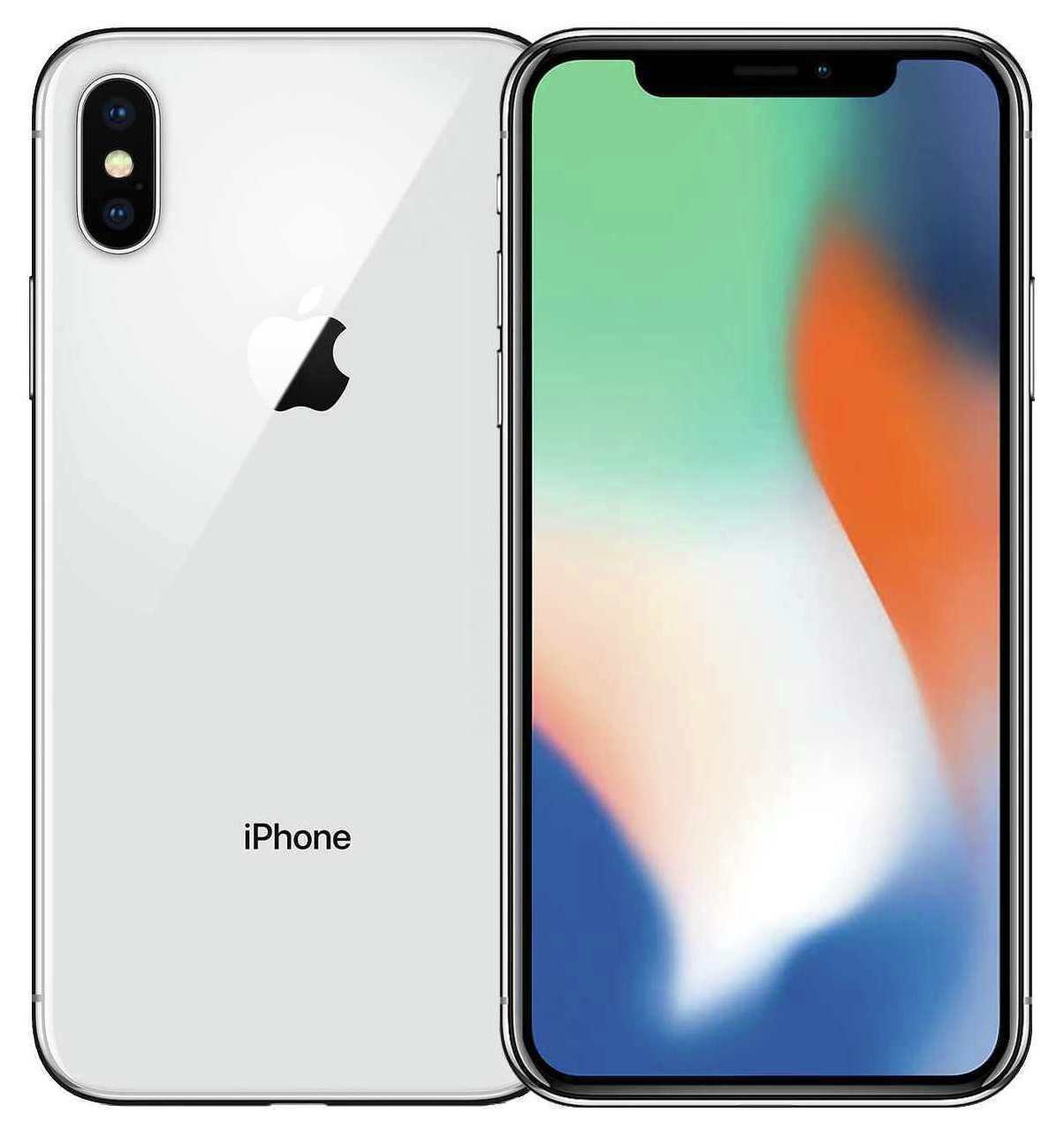 SIM Free Refurbished iPhone X 64GB Mobile Phone - Silver