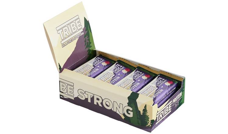 Tribe White Chocolate Berry Plant Protein Bars- 16 x 46g