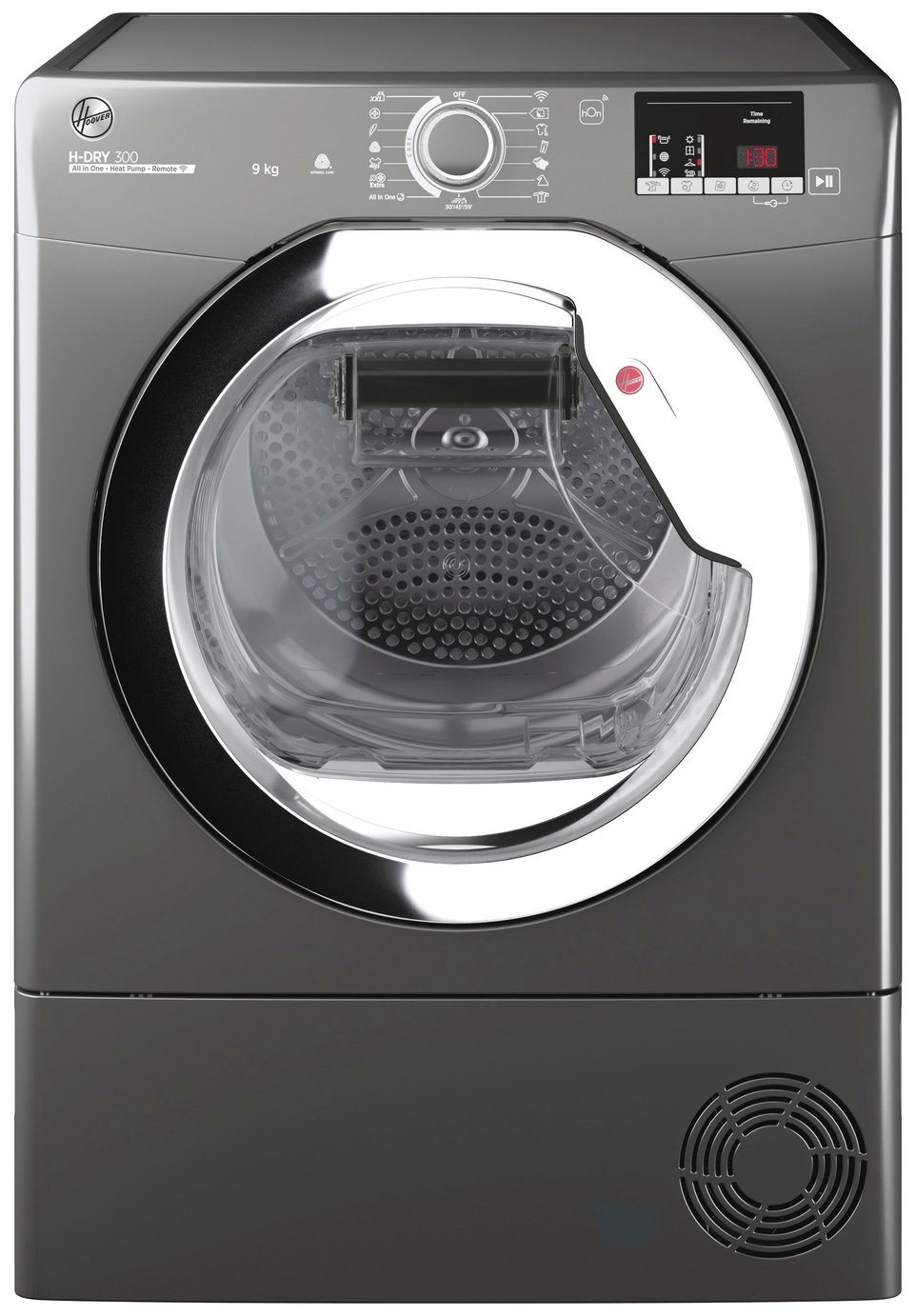 Hoover HLE H9A2DCER-80 9KG Heat Pump Tumble Dryer - Graphite