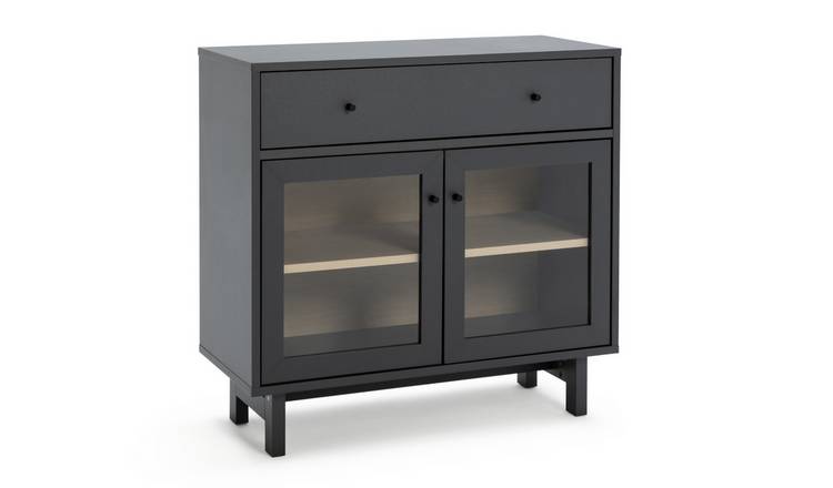 Black display on sale cabinet argos