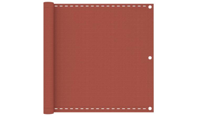 Walplus HDPE Balcony Screen - Terracotta - 90 x 600 cm
