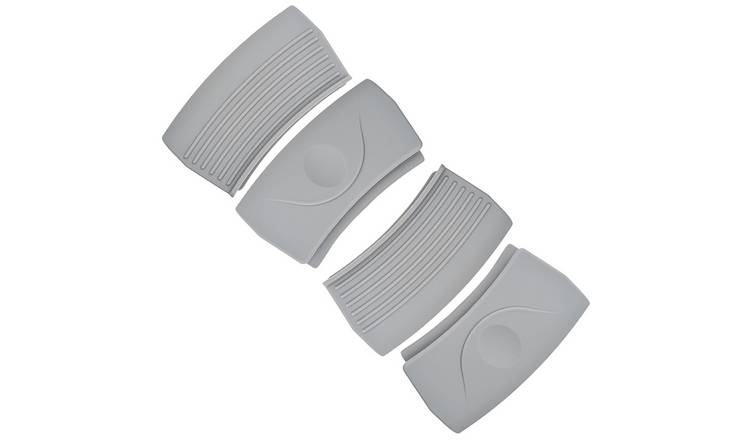 Argon Tableware Silicone Pot Handle Covers - Grey - Pack of 2