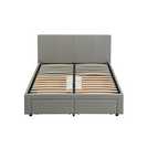 Buy Habitat Lavendon 4 Drawer Kingsize Bed Frame - Grey | Bed frames ...