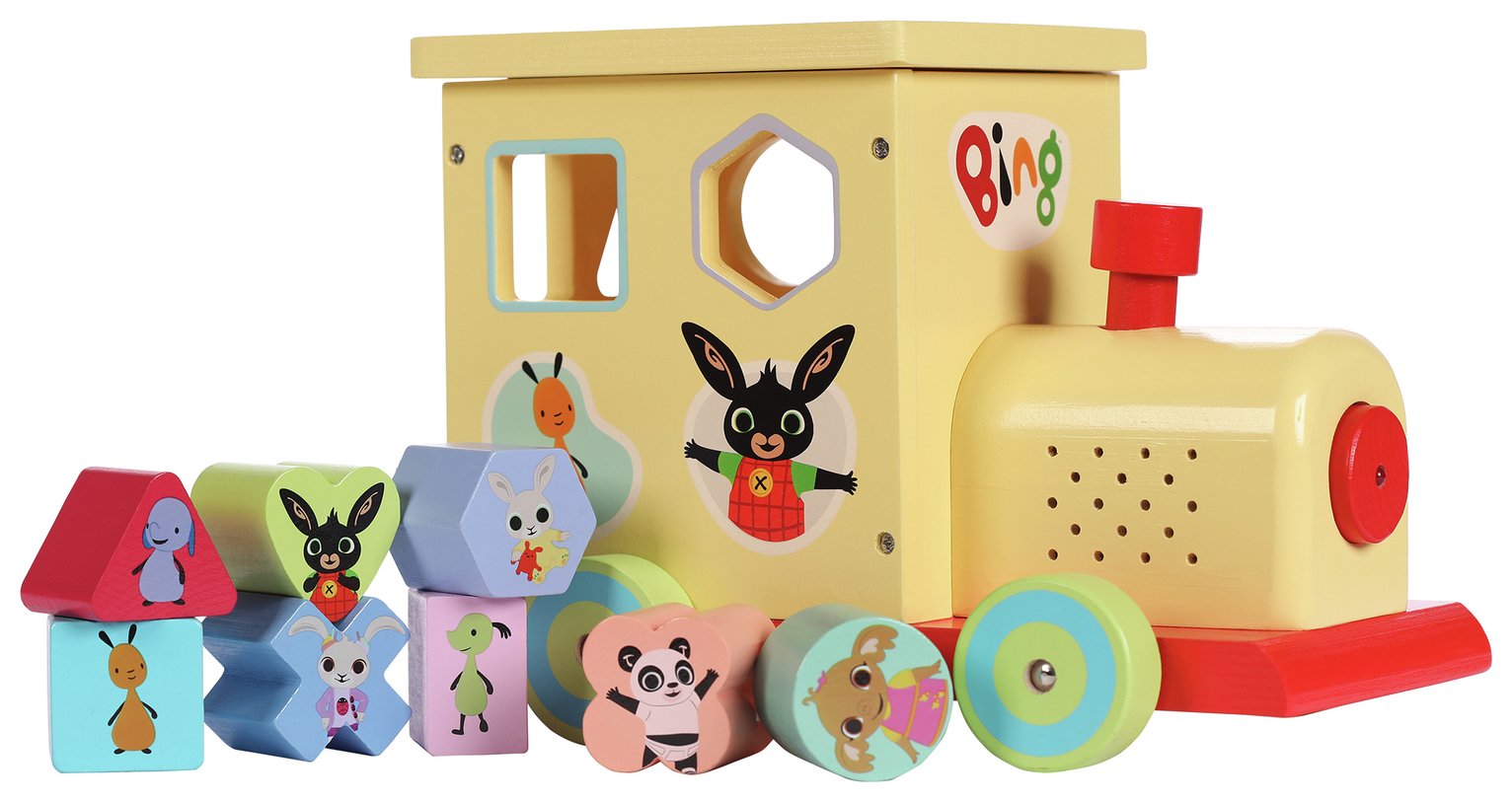 Bing Wooden Shape Sorter with Light and Sound Train review