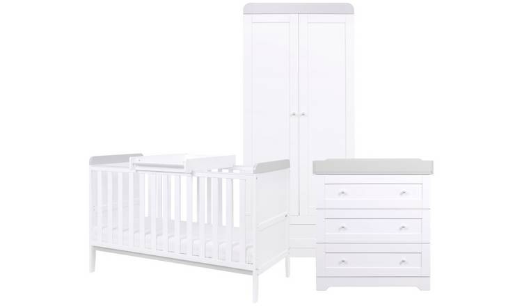 Tutti Bambini Rio 3 Piece Furniture Set - White & Grey