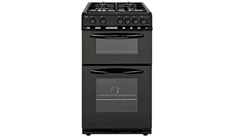 Buy Bush AG56TBX 50cm Twin Cavity Gas Cooker - Black | Freestanding cookers  | Argos