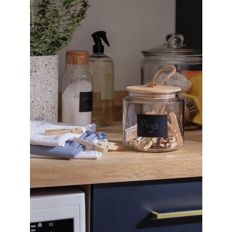 Habitat Reusable Glass Laundry Jar - Clear 0
