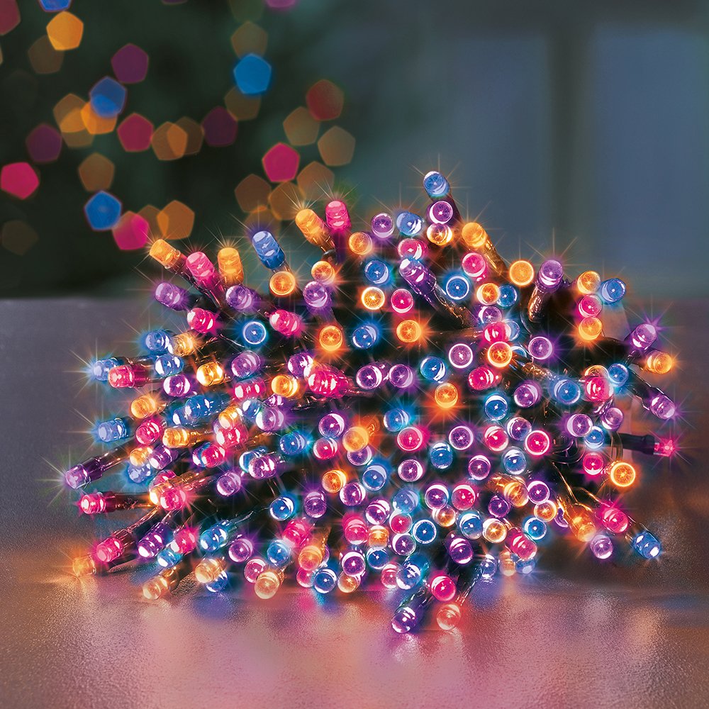Premier Decorations 1000 Rainbow LED Christmas Tree Lights