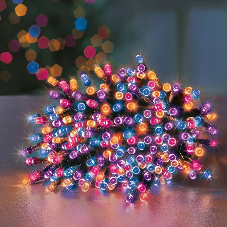 Premier Decorations 1000 Rainbow LED Christmas Tree Lights 0