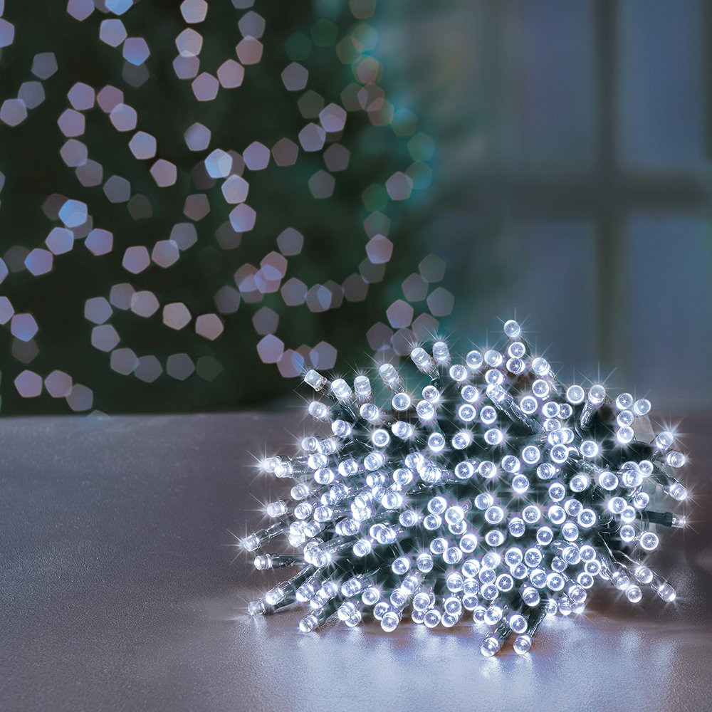 Premier Decorations 1000 White LED Christmas Tree Lights